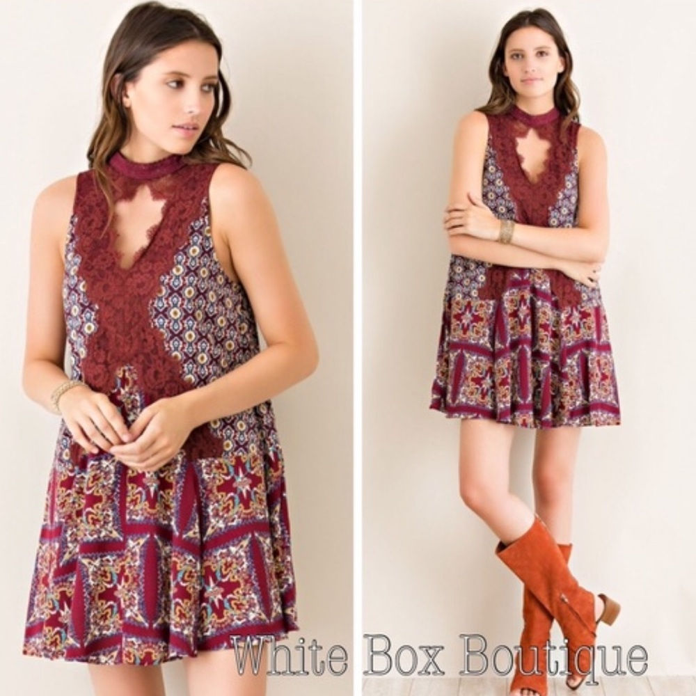 Boho Swing Tunic Dress